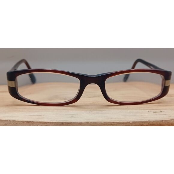 Linea Roma Eyewear Class 166 C2 50-17-135 Brown Eyeglasses Frames - Picture 1 of 15